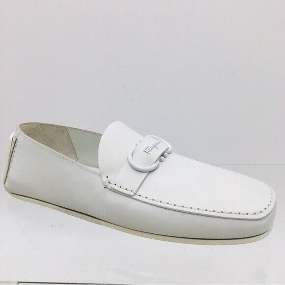 Salvatore Ferragamo PALINURO Astronaut Leather Loafer Driving Shoes Mens US 8.5 - Picture 7 of 14